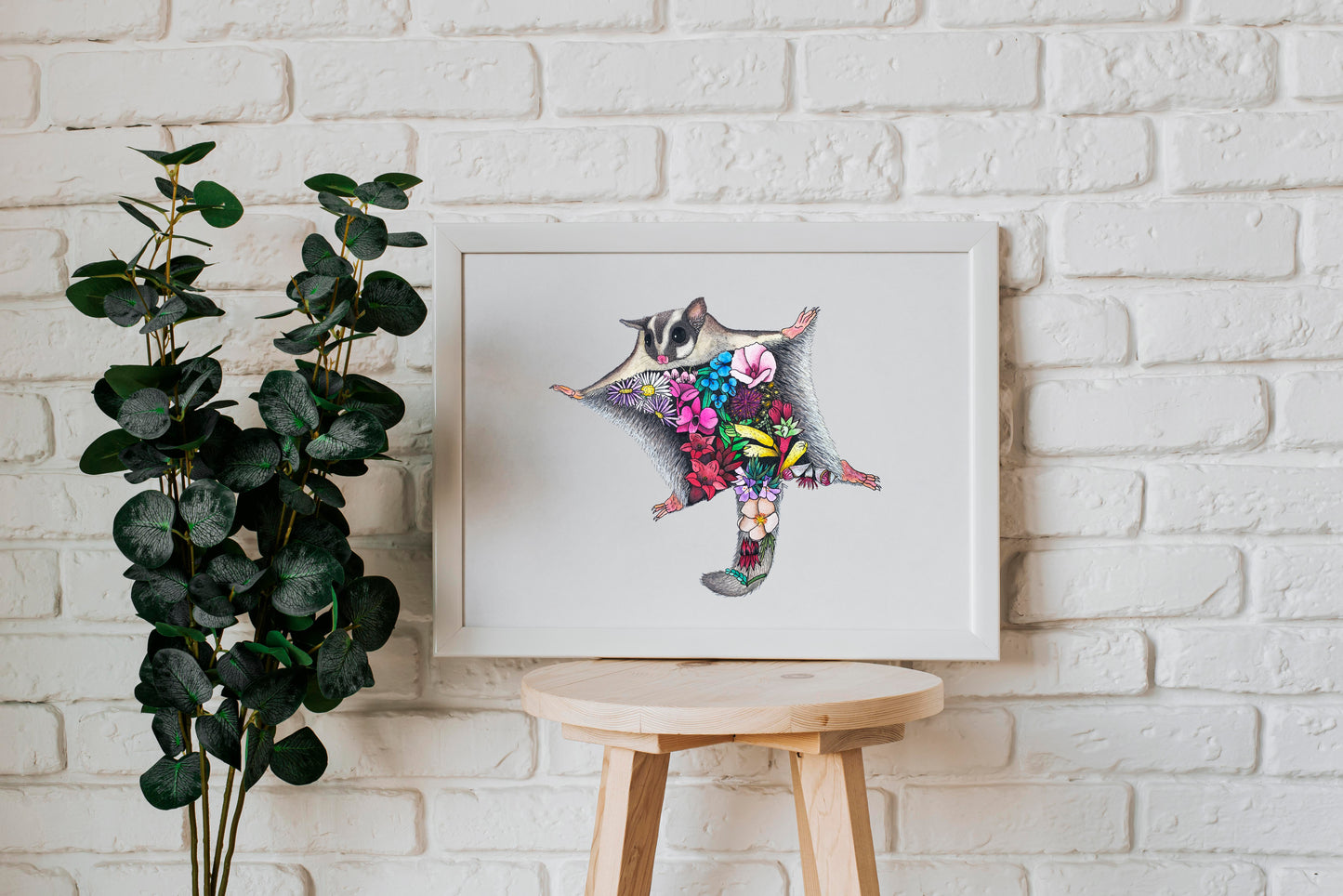 Watercolour Sugar Glider Artwork