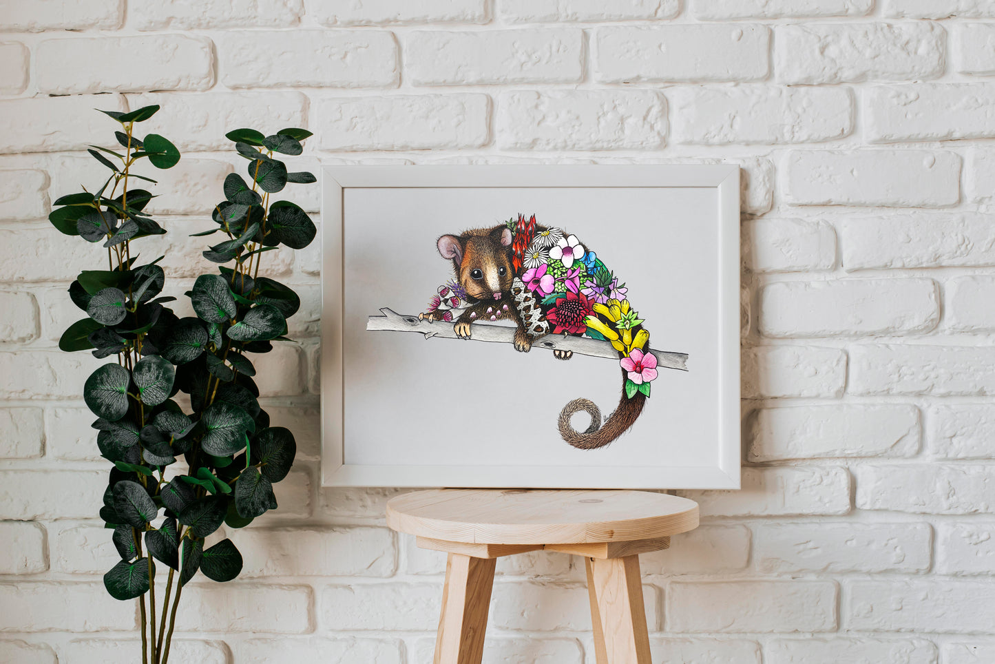 Watercolour Possum Artwork
