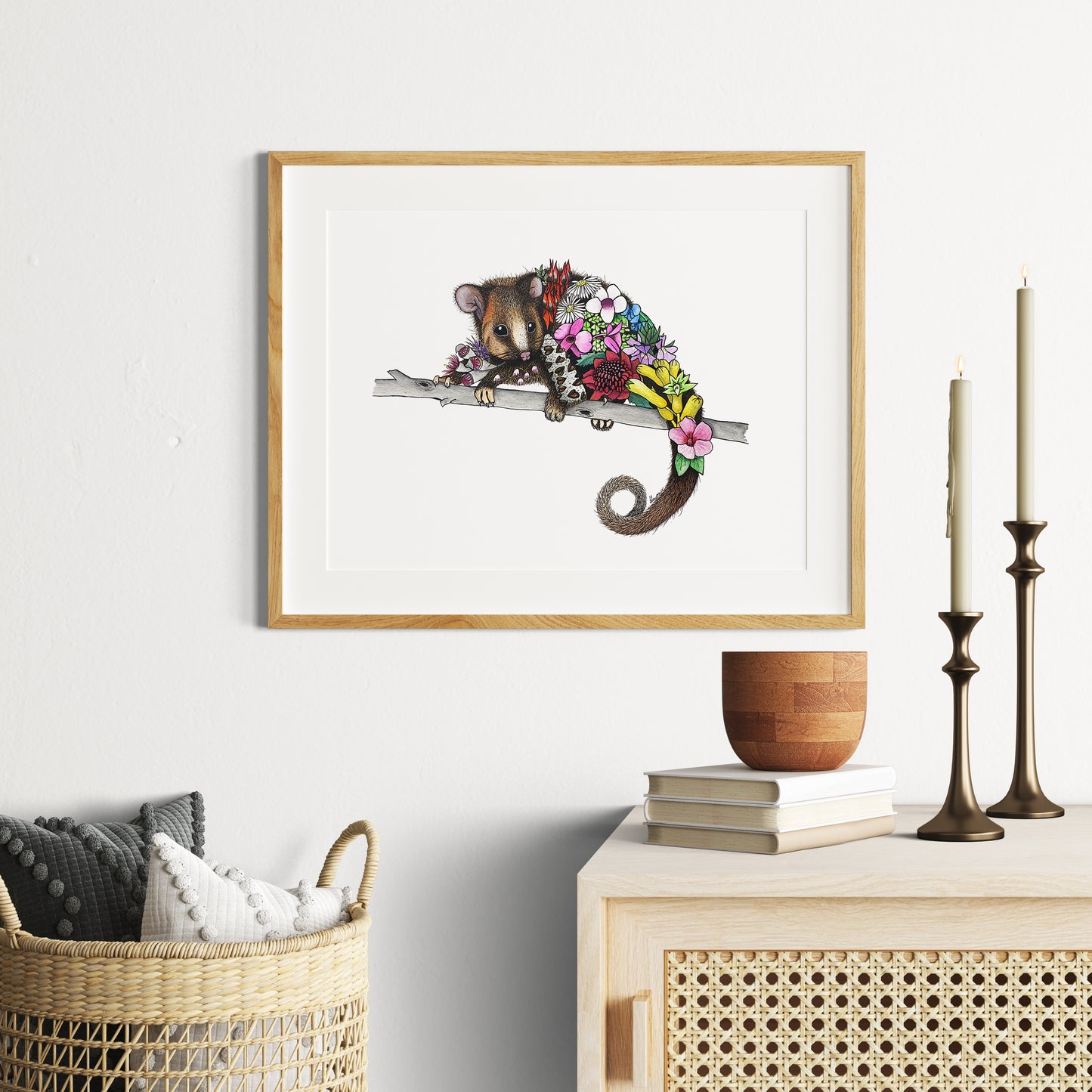 Watercolour Possum Artwork