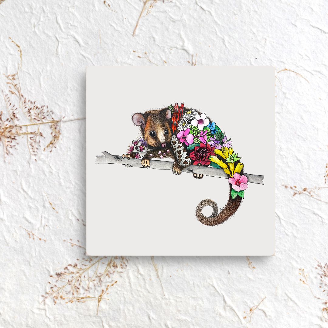 Watercolour Possum Greeting Card