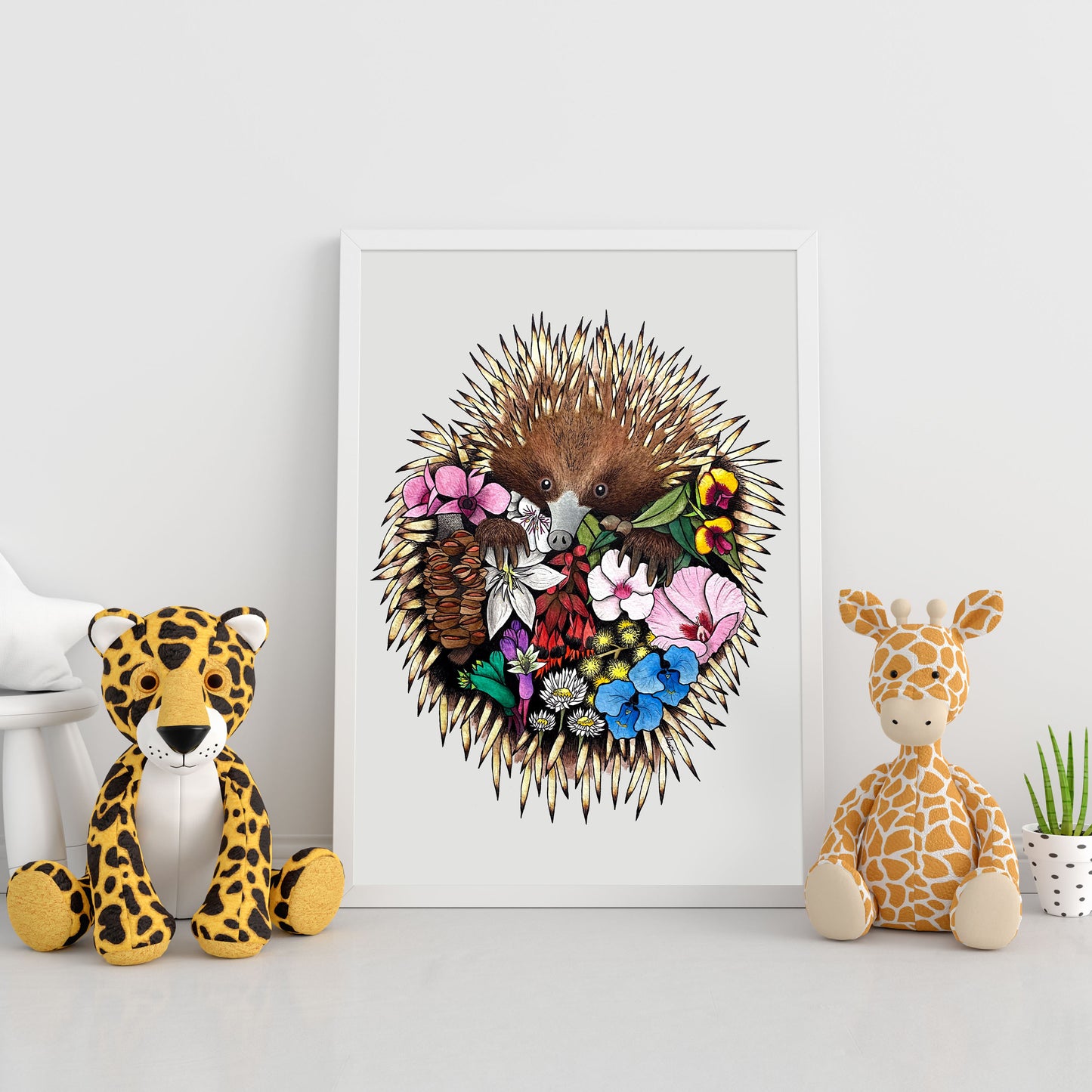 Watercolour Echidna Artwork