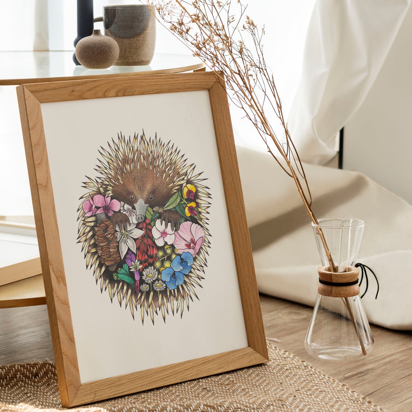Watercolour Echidna Artwork