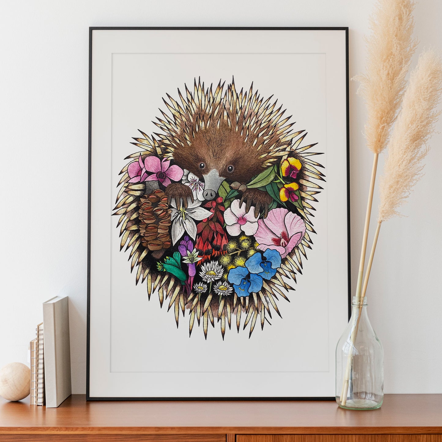 Watercolour Echidna Artwork