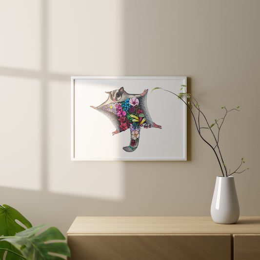 Watercolour Sugar Glider Artwork