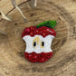 Apple Beaded Brooch