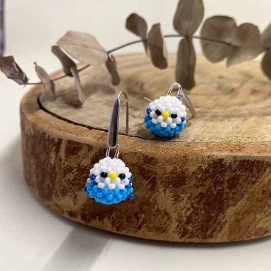 Budgie Beaded Earrings