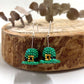 Leprechaun Hats Beaded Earrings