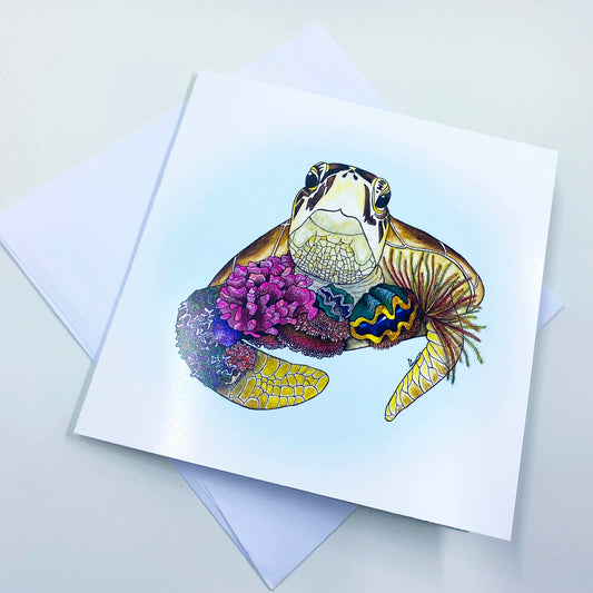 Watercolour Turtle Greeting Card