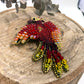 Phoenix Beaded Brooch