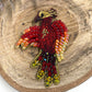 Phoenix Beaded Brooch