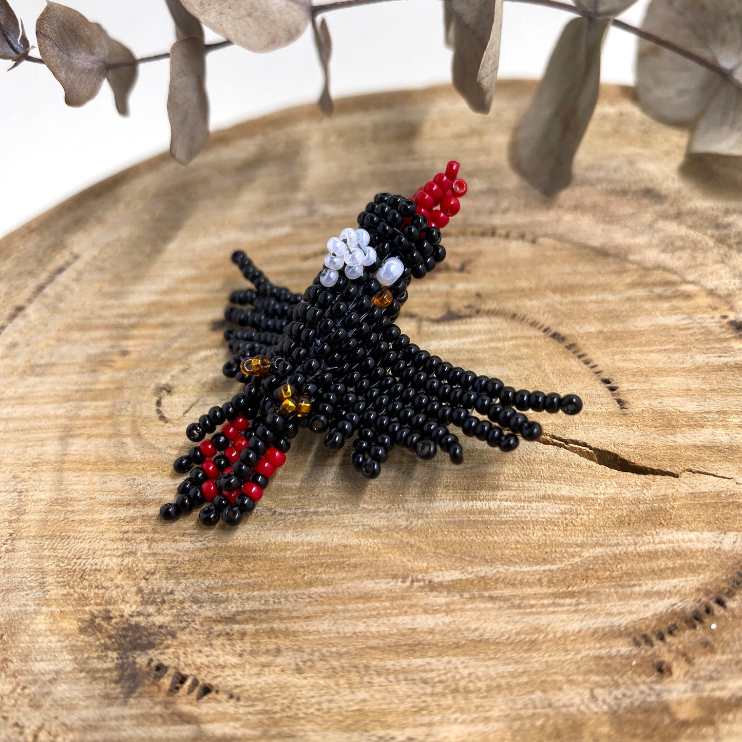 Cockatoo & Galah 3D Beaded Brooches