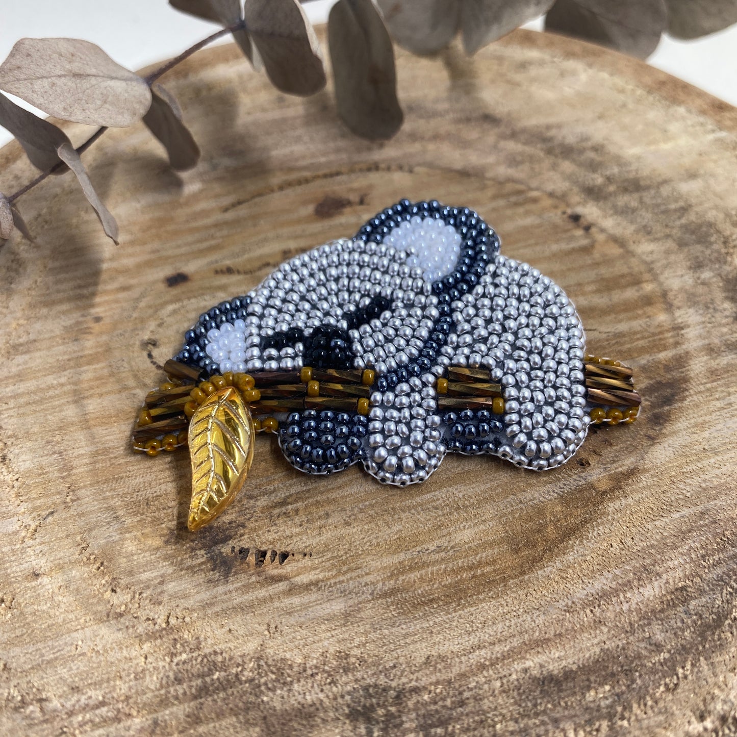 Koala Beaded Brooch