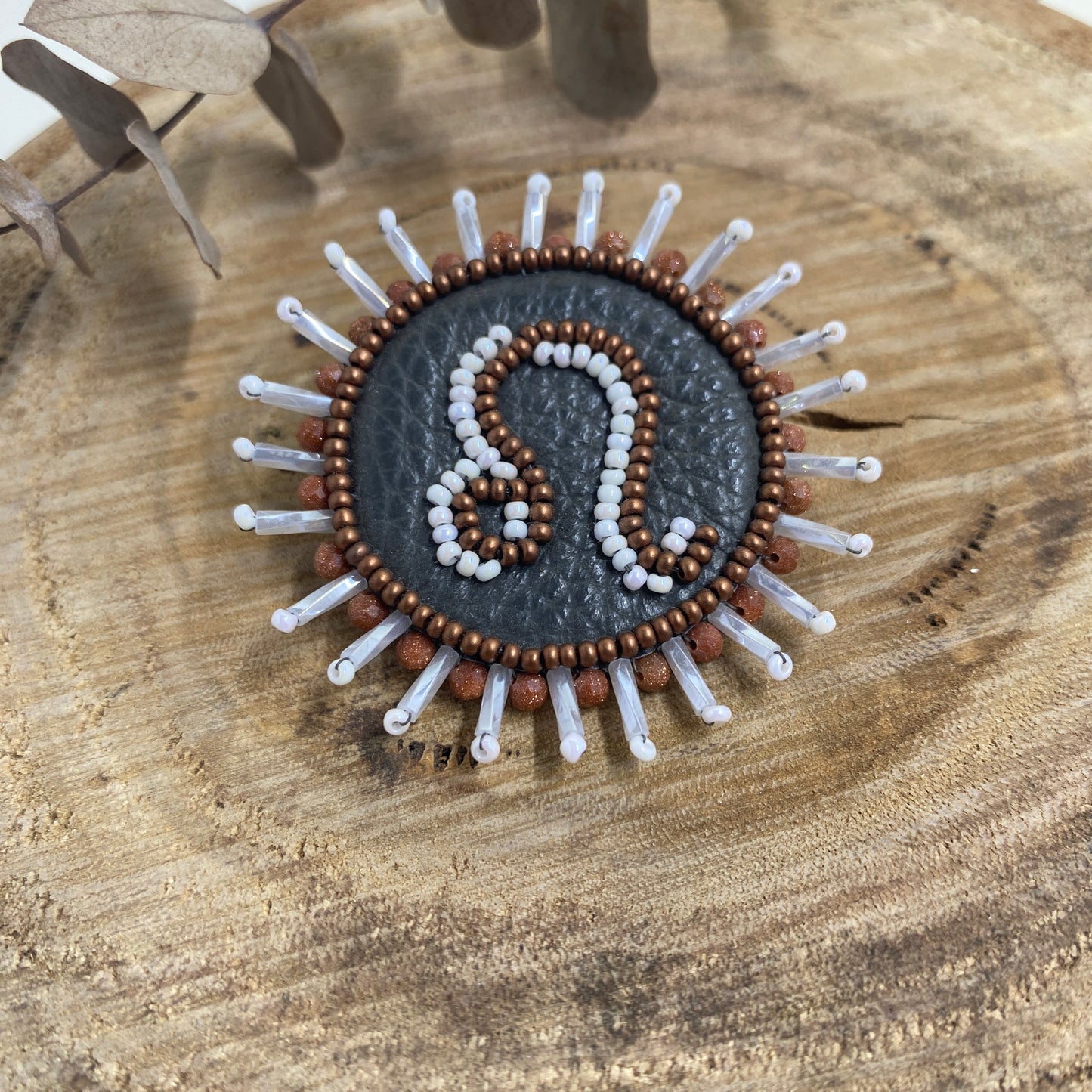 Star Sign Beaded Brooches