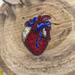 Heart Beaded Brooch