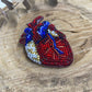 Heart Beaded Brooch