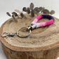 Pink Beaded Keyring