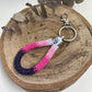 Pink Beaded Keyring