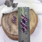 Spiral Beaded Earrings - Purple & Pink