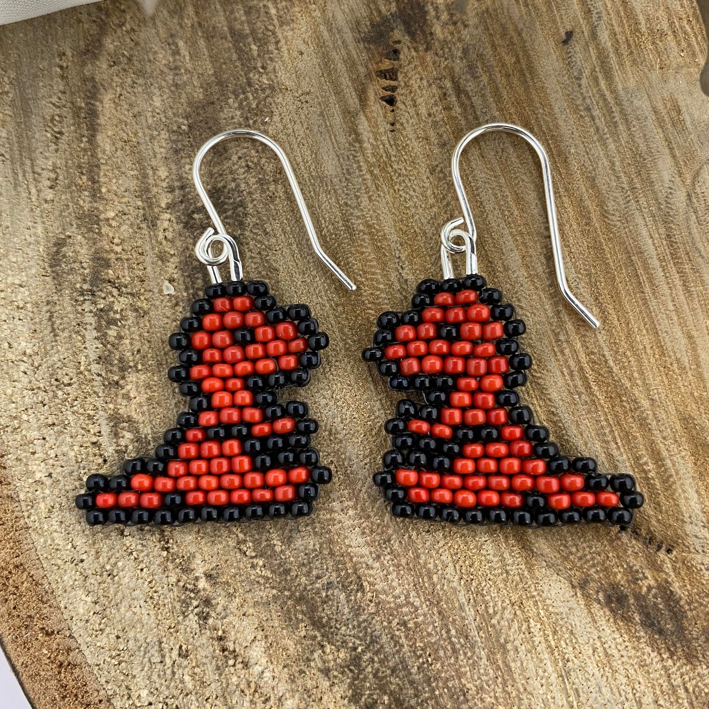 Dinosaur Beaded Earrings