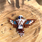 3D Bird Beaded Brooches