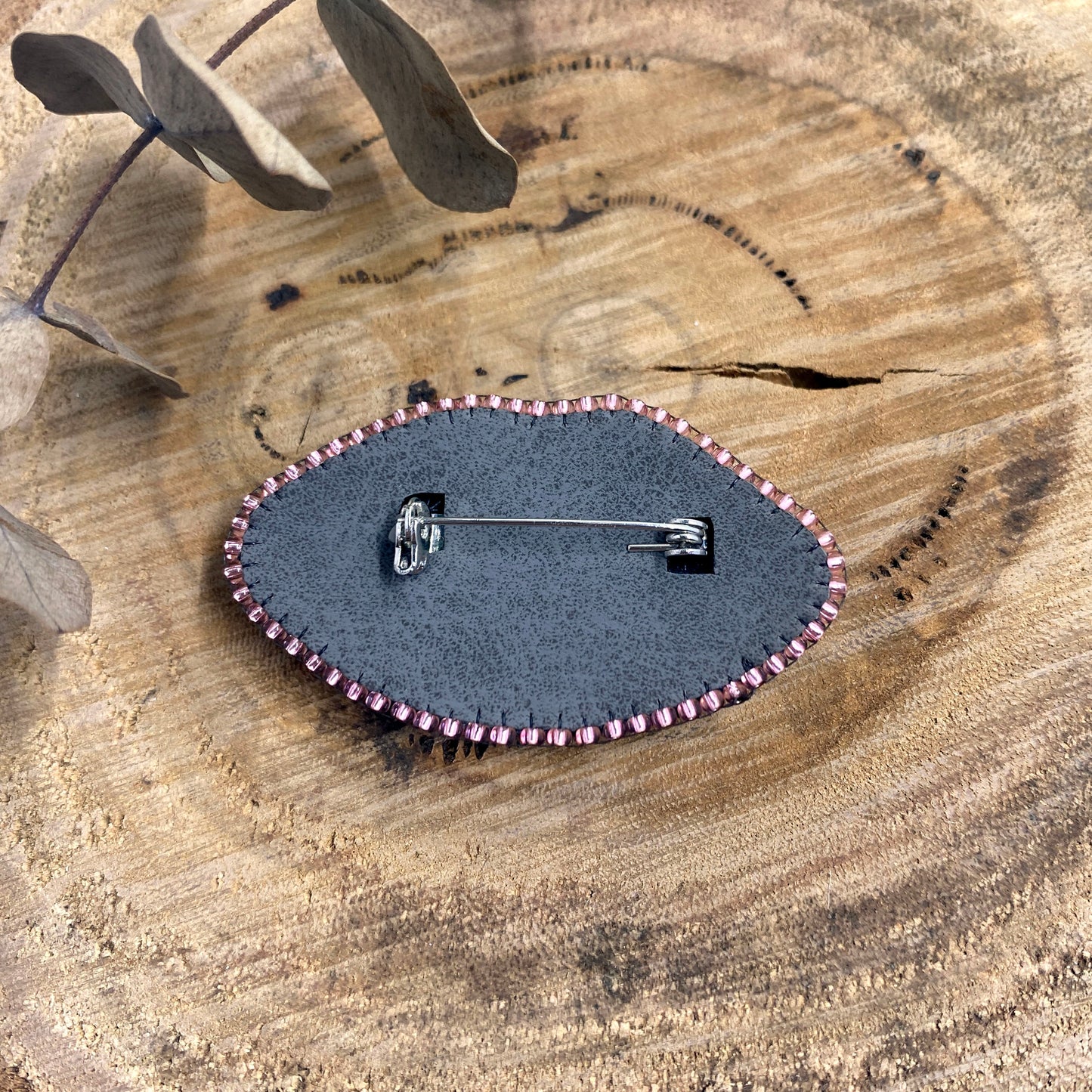 Lips Beaded Brooch