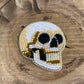 Skull Beaded Brooch