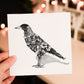 Watercolour Magpie Greeting Card