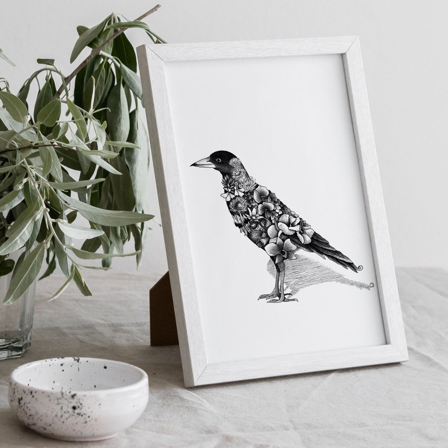 Watercolour Magpie Artwork