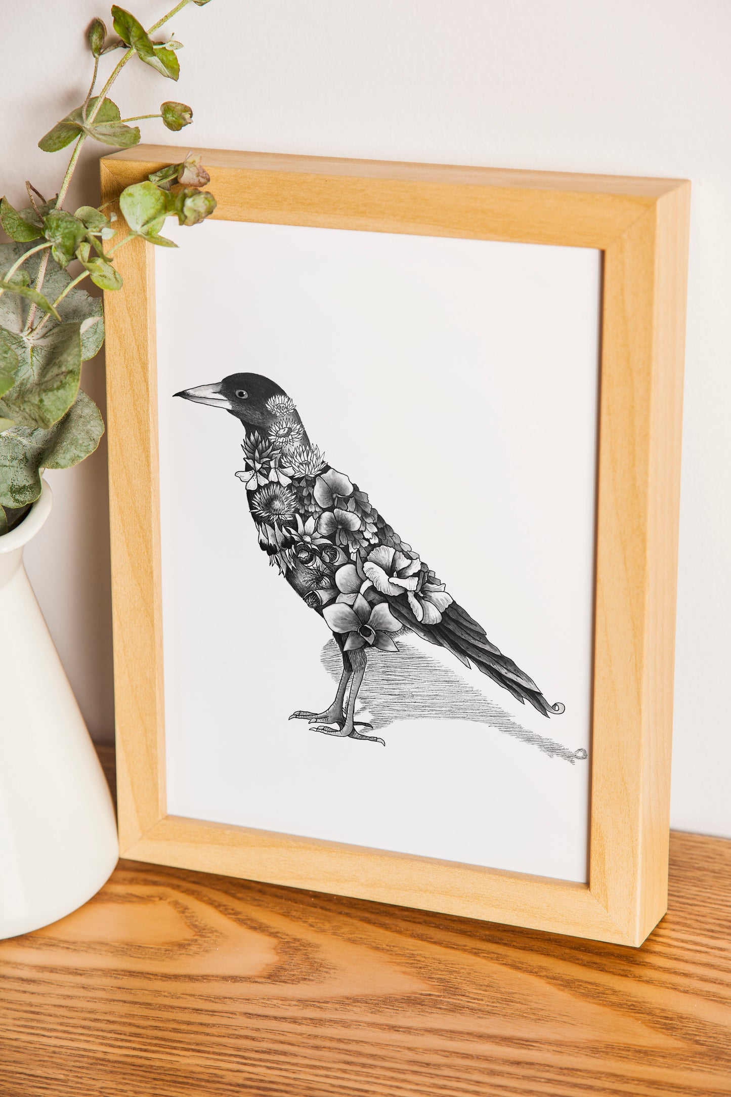 Watercolour Magpie Artwork