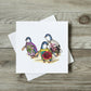 Watercolour Penguins Greeting Card