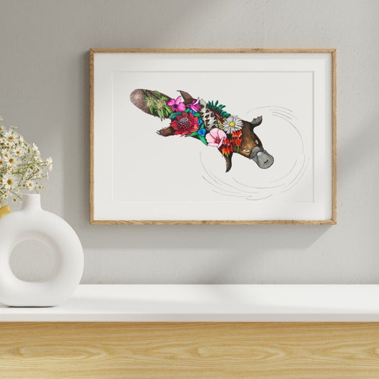Watercolour Platypus Artwork