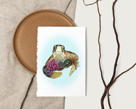 Watercolour Turtle Artwork