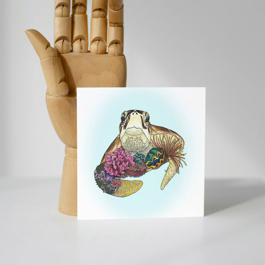 Watercolour Turtle Greeting Card