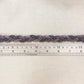 Purple, Pink and Black Braided Beaded Bracelet