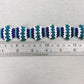 Blue & White Wavy Beaded Bracelet
