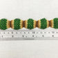 Wavy Green and Yellow Beaded Bracelet