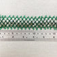 Green Beaded Bracelet with Crystals