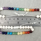 Rainbow Chakra & White Bracelet