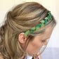 Green Vine Beaded Headband Hair Accessory