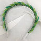 Green Vine Beaded Headband Hair Accessory