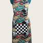 Reversible Apron - Checkered Flag & Vintage Cars